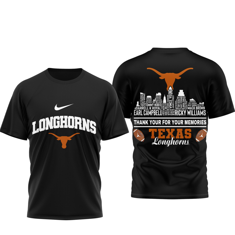 Texas Longhorns , Premium Legends Of The Game 3D Shirt Ny