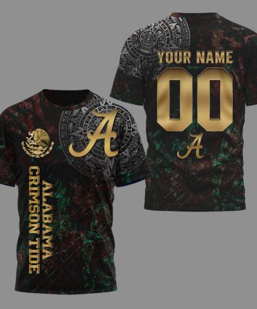 Alabama Crimson Tide , Premium Mexican Heritage 3D Shirt Hi