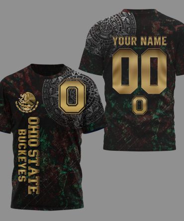 Ohio State Buckeyes , Premium Mexican Heritage 3D Shirt Hi