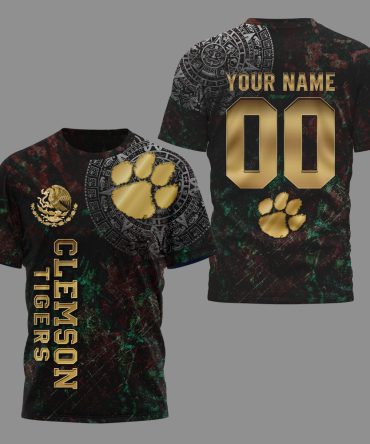 Clemson Tigers , Premium Mexican Heritage 3D Shirt Hi