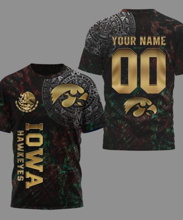 Iowa Hawkeyes , Premium Mexican Heritage 3D Shirt Hi