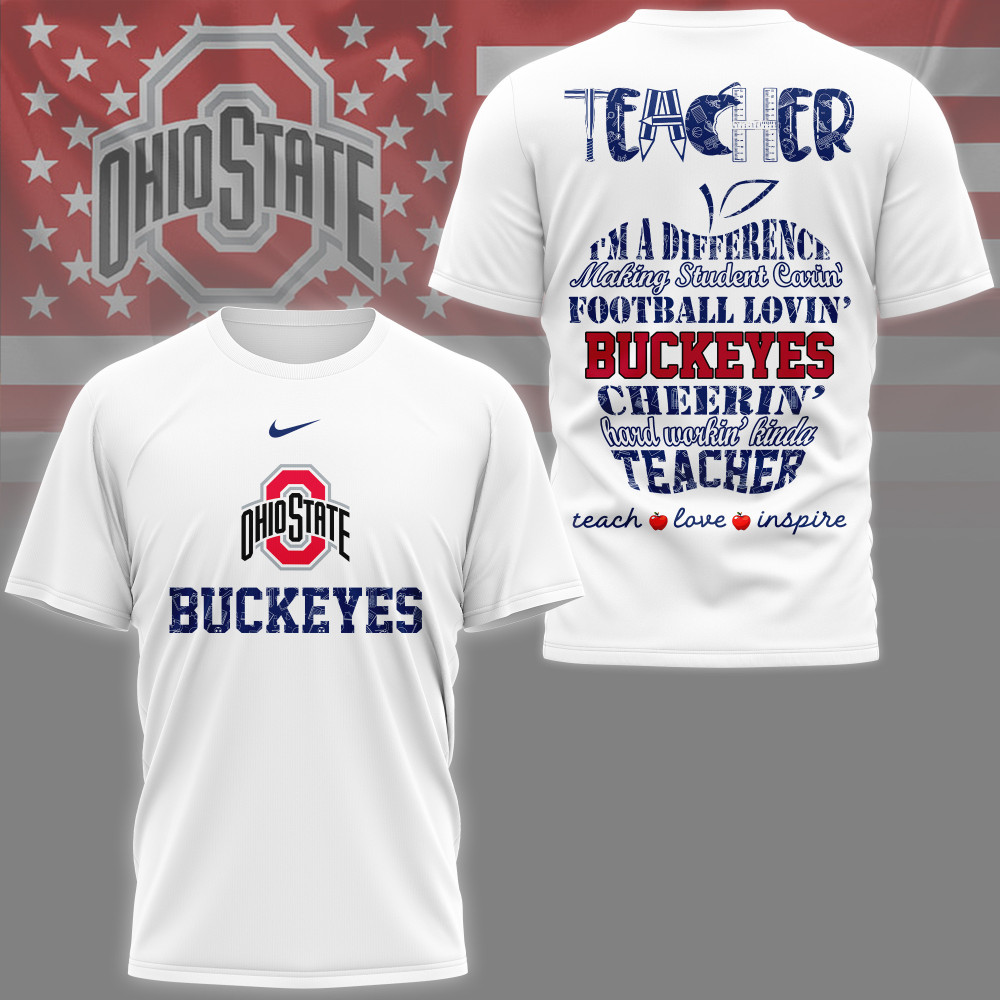 Ohio State Buckeyes , Premium Teacher Pride 3D Shirt Ny