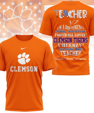 Clemson Tigers , Premium Teacher Pride 3D Shirt Ny