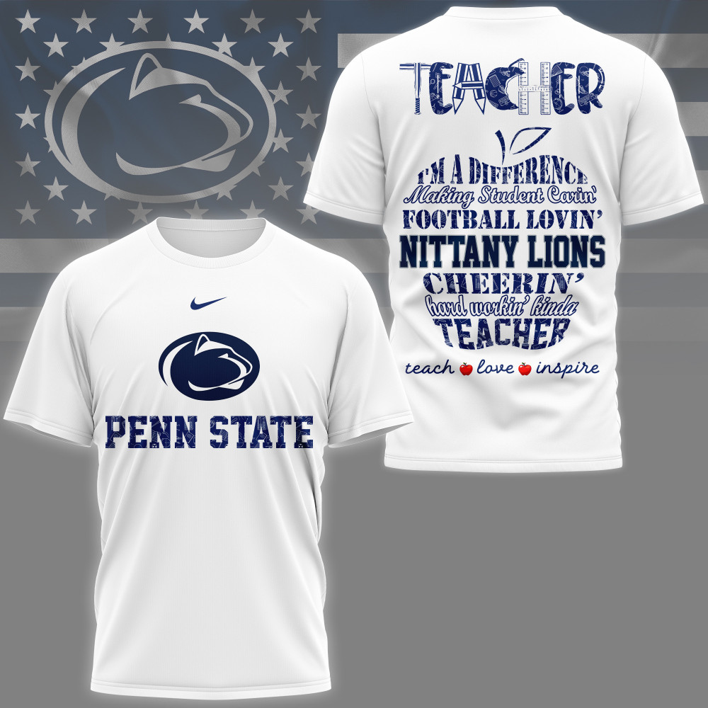 Penn State Nittany Lions , Premium Teacher Pride 3D Shirt Ny