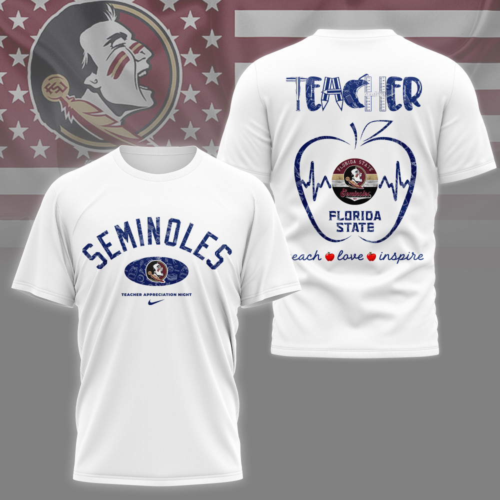 Florida State Seminoles , Premium Teacher Appreciation Day 3D Shirt Ny