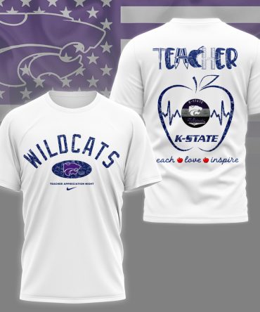 Kansas State Wildcats , Premium Teacher Appreciation Day 3D Shirt Ny