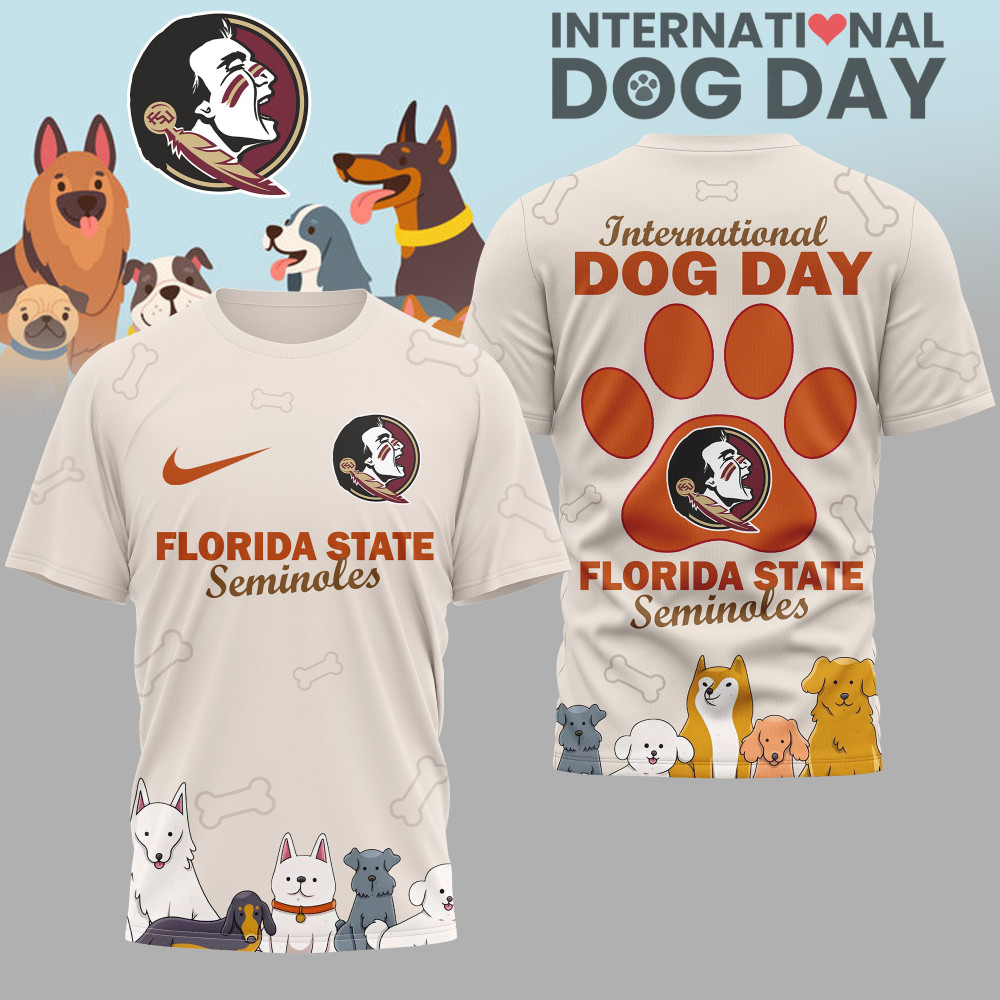Florida State Seminoles , Premium International Dog Day 3D Shirt Hi