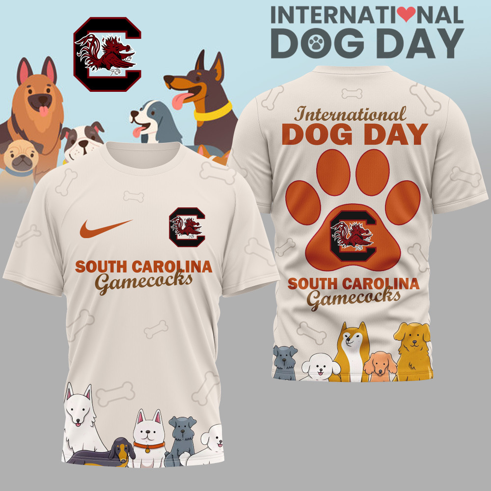 South Carolina Gamecocks , Premium International Dog Day 3D Shirt Hi