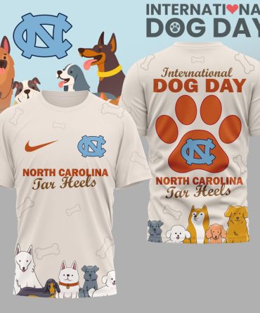 North Carolina Tar Heels , Premium International Dog Day 3D Shirt Hi