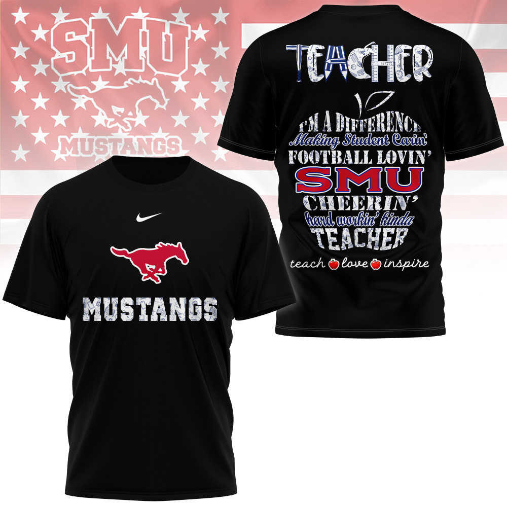 Smu Mustangs , Premium Teacher Pride 3D Shirt Ny