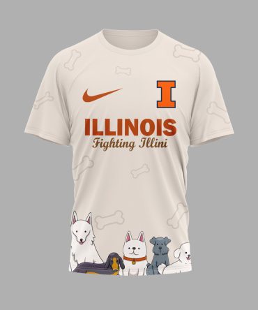 Illinois Fighting Illini , Premium International Dog Day 3D Shirt Hi