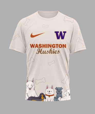 Washington Huskies , Premium International Dog Day 3D Shirt Hi