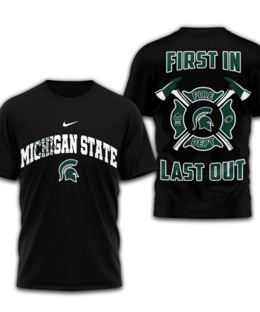 Michigan State Spartans , Premium Fire Dept 3D Shirt Td