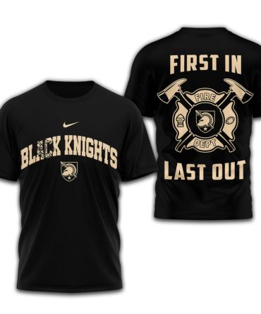 Army Black Knights , Premium Fire Dept 3D Shirt Td