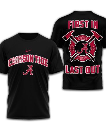 Alabama Crimson Tide , Premium Fire Dept 3D Shirt Td