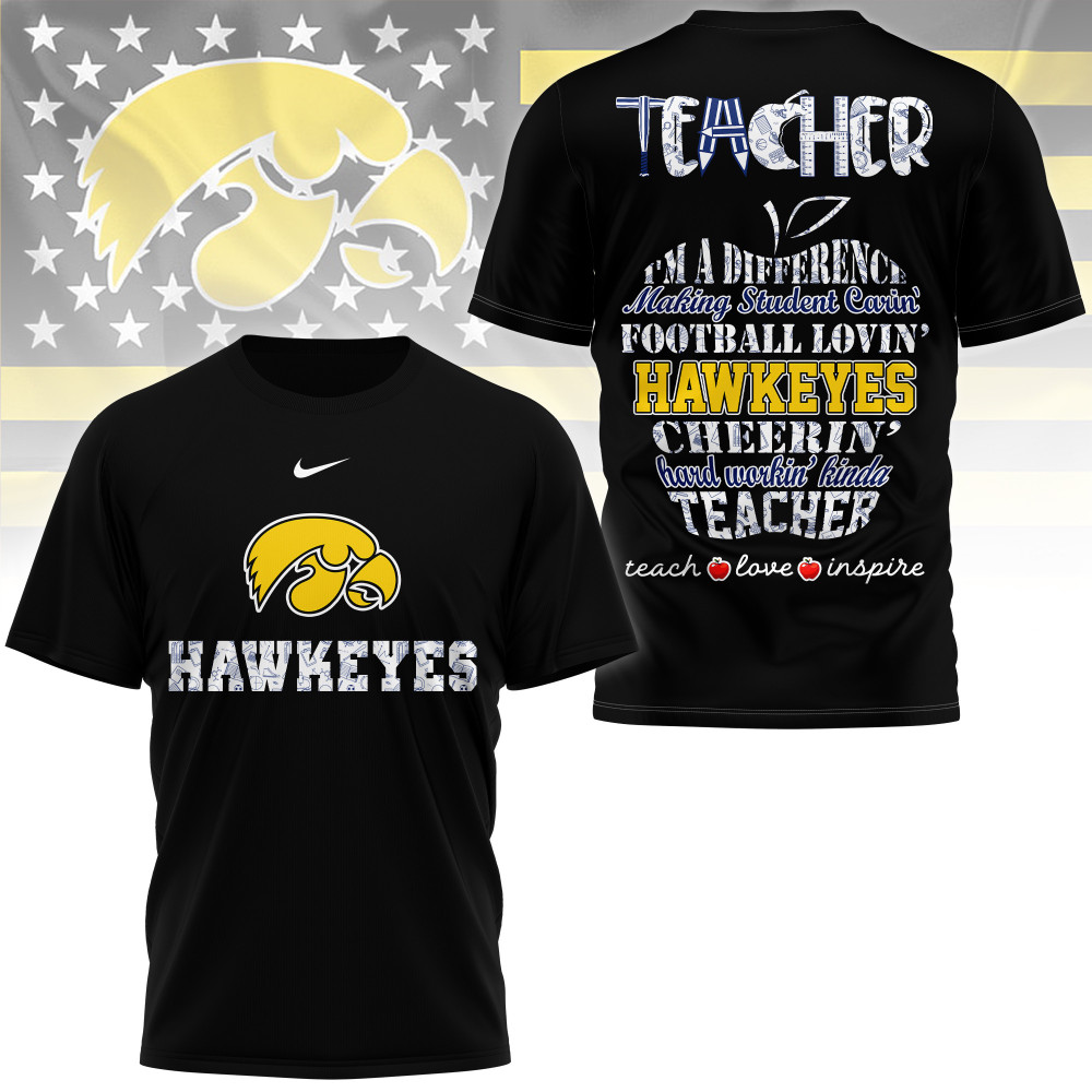 Iowa Hawkeyes , Premium Teacher Pride 3D Shirt Ny