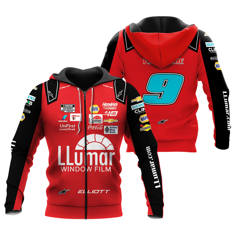 Chase Elliott , Premium Car Racing 3D Printed Apparels