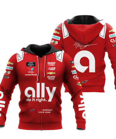 Alex Bowman , Premium Car Racing 3D Printed Apparels
