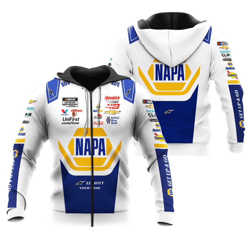 Chase Elliott #9 Napa , Premium Car Racing 3D Printed Apparels