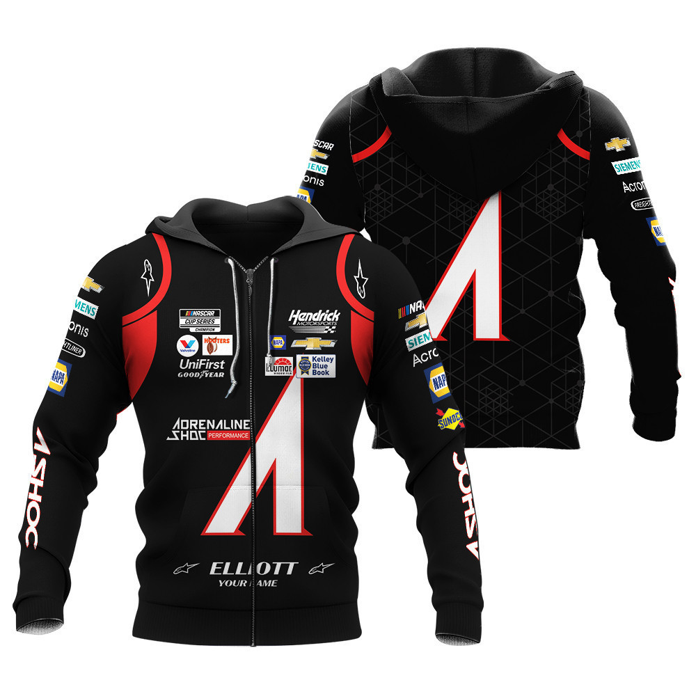 Chase Elliott , Premium Car Racing 3D Printed Apparels