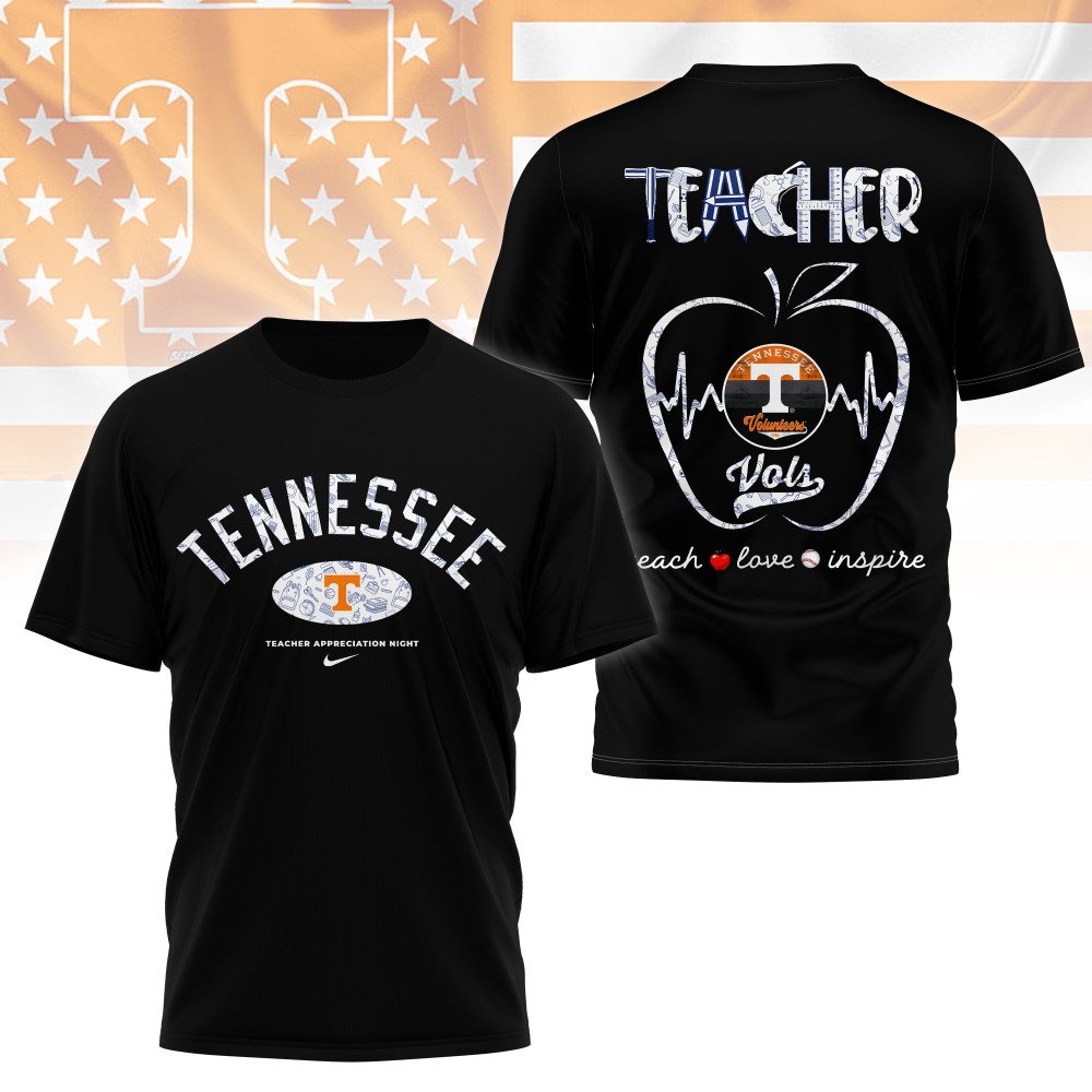 Tennessee Volunteers , Premium Teacher Appreciation Day 3D Shirt Ny