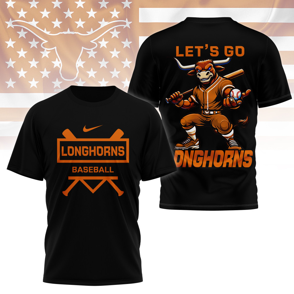 Texas Longhorns , Premium Baseball 3D Shirt Ny