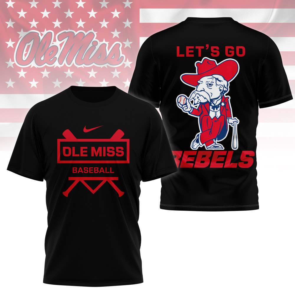Ole Miss Rebell , Premium Baseball 3D Shirt Ny