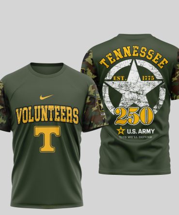 Tennessee Volunteers , Premium U.S.Army 3D Shirt Td