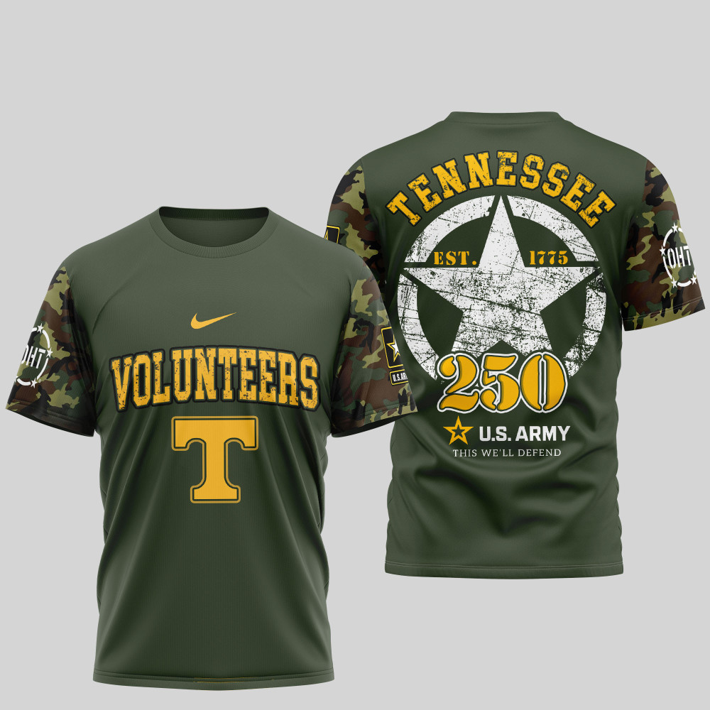 Tennessee Volunteers , Premium U.S.Army 3D Shirt Td