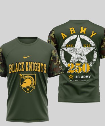 Army Black Knights , Premium U.S.Army 3D Shirt Td