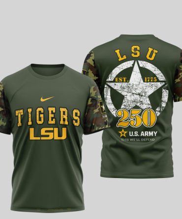 Lsu Tigers , Premium U.S.Army 3D Shirt Td