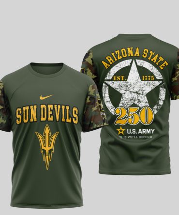 Arizona State Sun Devils , Premium U.S.Army 3D Shirt Td