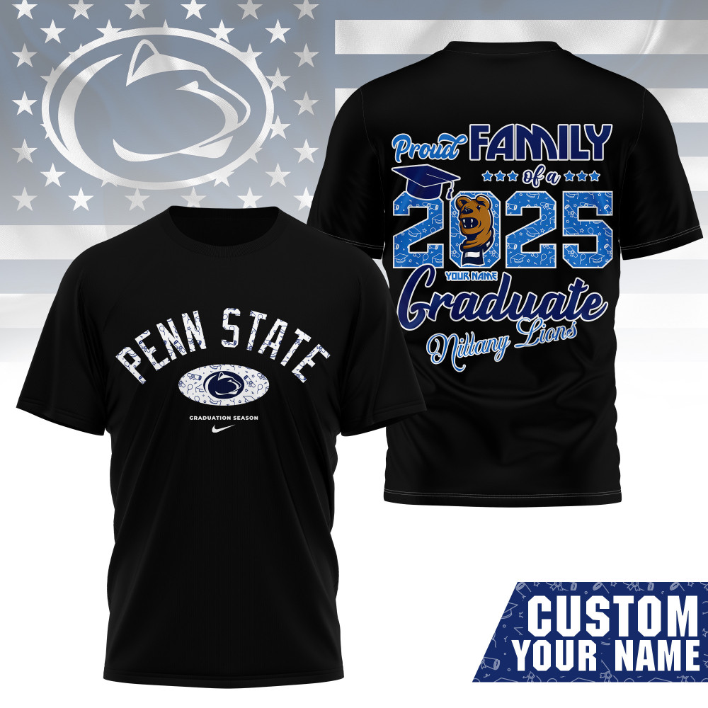 Penn State Nittany Lions , Premium Graduation Season 3D Shirt Ny