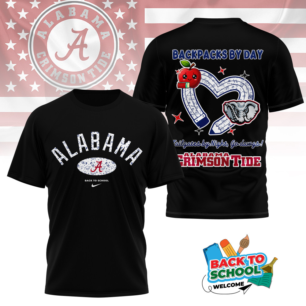 Alabama Crimson Tide , Premium Back To School 3D Shirt Ny