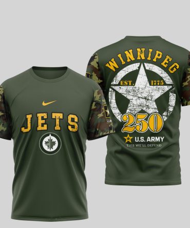 Winnipeg Jets , Premium Nhl U.S.Army 3D Shirt Td