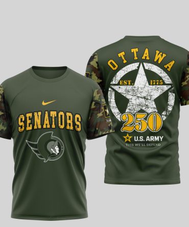 Ottawa Senators , Premium Nhl U.S.Army 3D Shirt Td