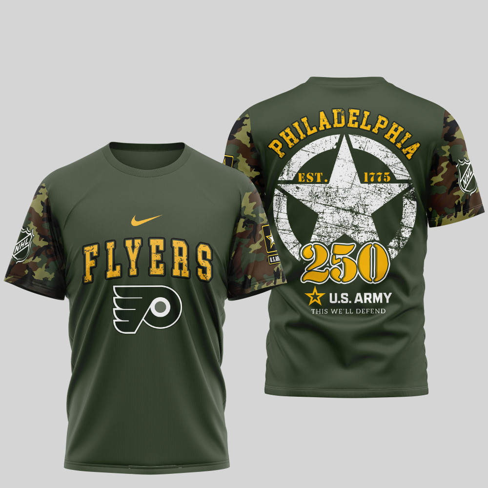 Philadelphia Flyers , Premium Nhl U.S.Army 3D Shirt Td