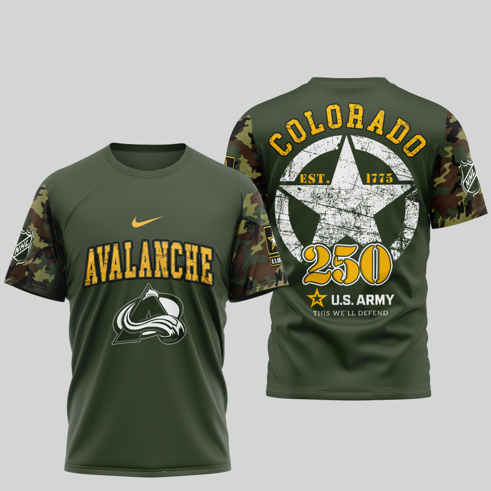 Colorado Avalanche , Premium Nhl U.S.Army 3D Shirt Td