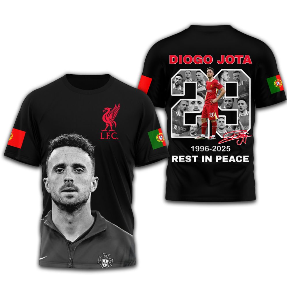 Diogo Jota , Premium Rest In Peace 3D Shirt Td