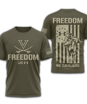 Virginia Cavaliers , Premium Ncaa Freedom Under Armour 3D Shirt Td