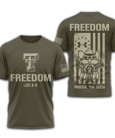 Texas Tech Red Raiders , Premium Ncaa Freedom Under Armour 3D Shirt Td