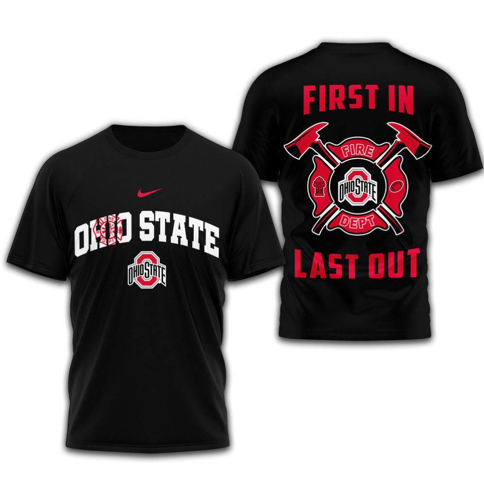 Ohio State Buckeyes , Premium Fire Dept 3D Shirt Td291225