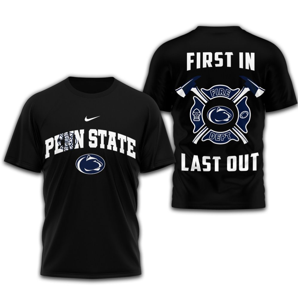 Penn State Nittany Lions , Premium Fire Dept 3D Shirt Td291225
