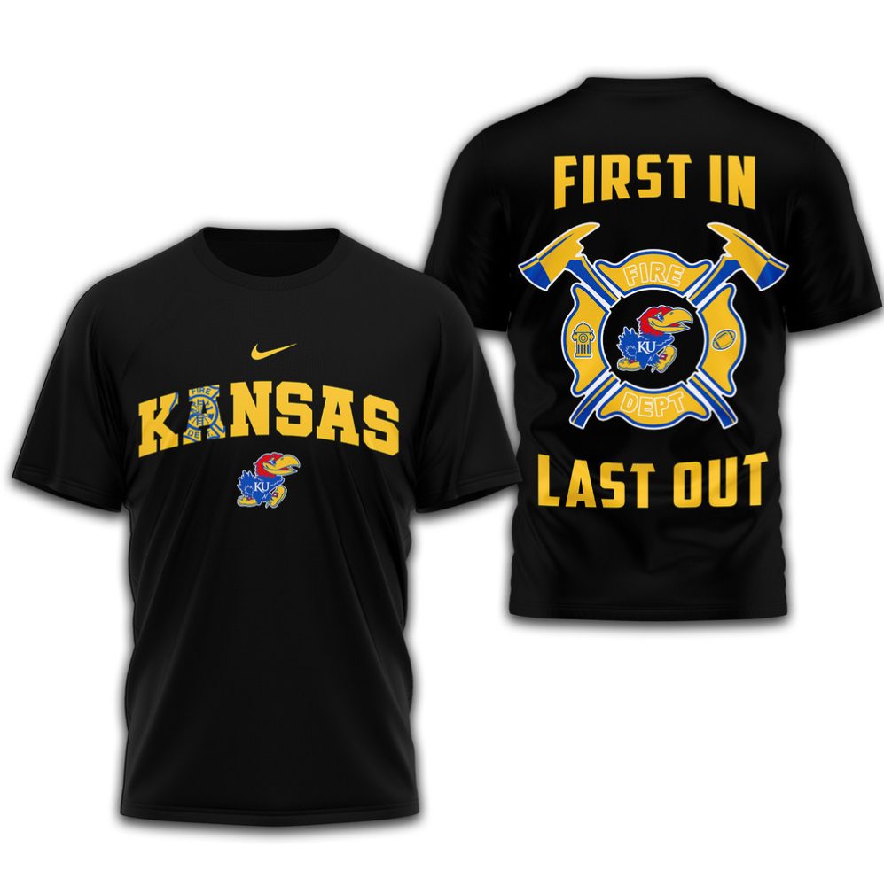 Kansas Jayhawks , Premium Fire Dept 3D Shirt Td291225