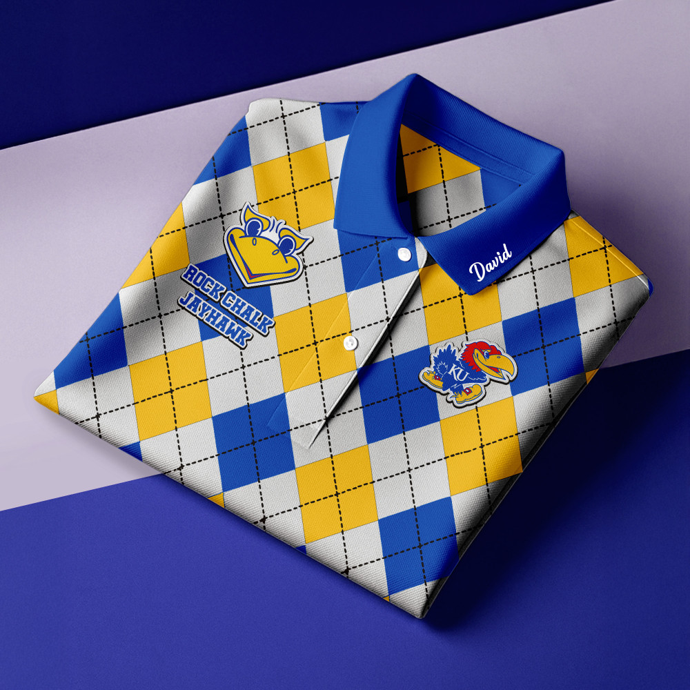 Kansas Jayhawks , Premium Ncaa Men Polo Shirt Td291225