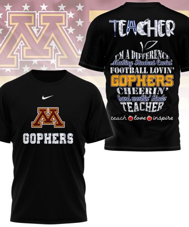 Minnesota Golden Gophers , Premium Teacher Pride 3D Shirt Ny
