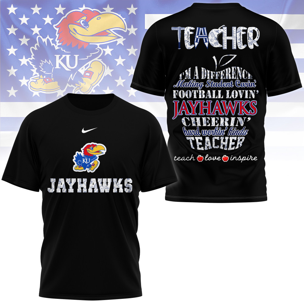 Kansas Jayhawks , Premium Teacher Pride 3D Shirt Ny