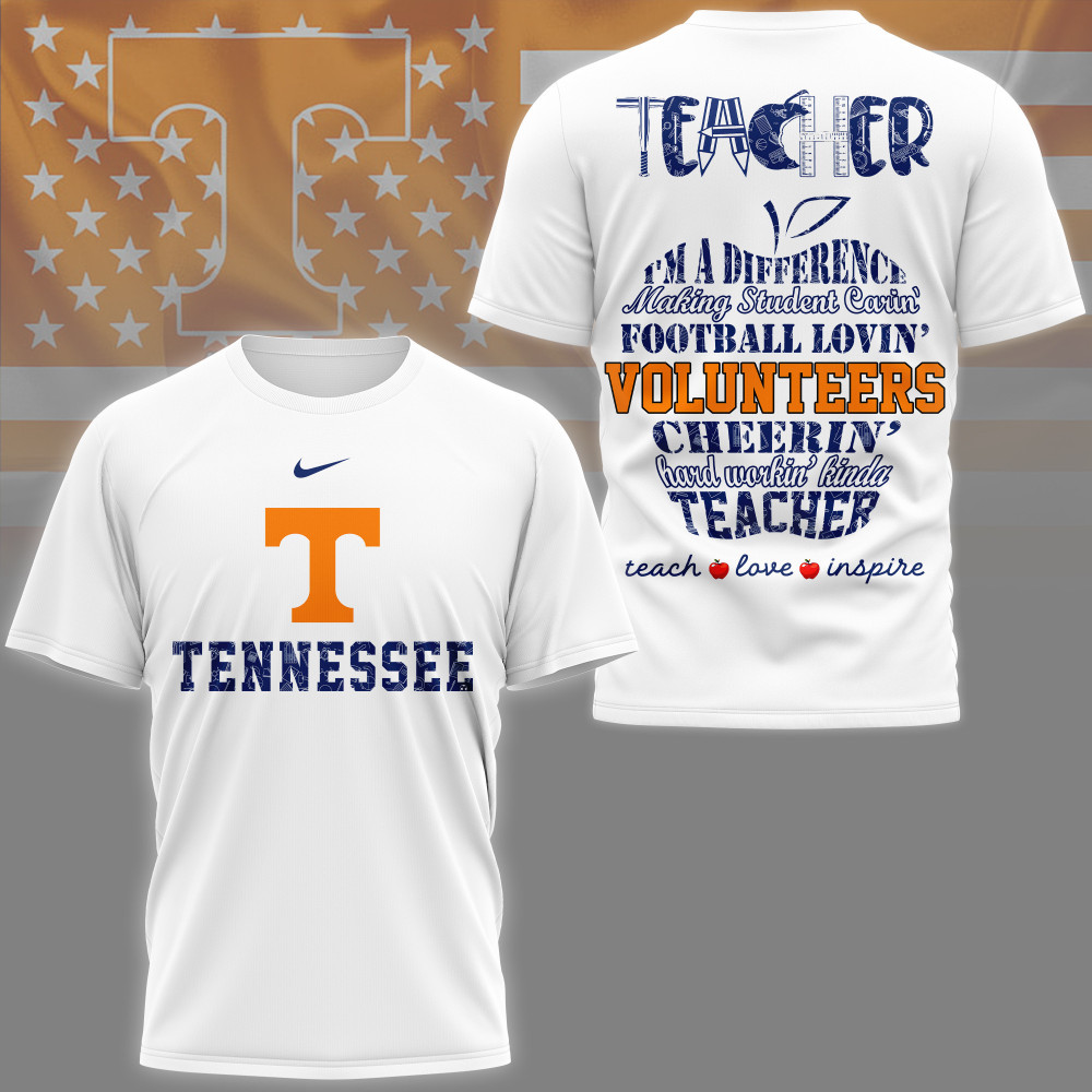 Tennessee Volunteers , Premium Teacher Pride 3D Shirt Ny