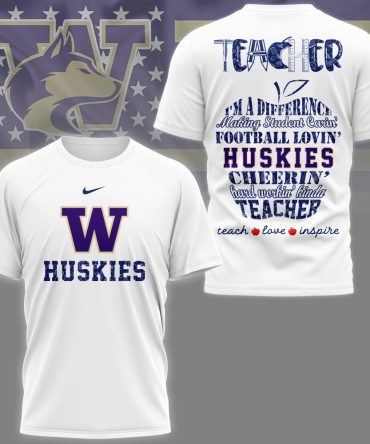 Washington Huskies , Premium Teacher Pride 3D Shirt Ny