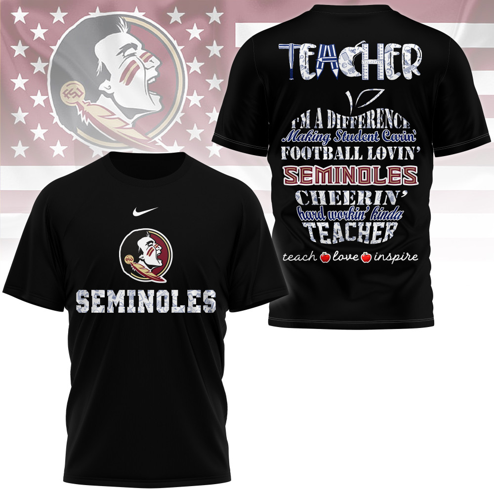 Florida State Seminoles , Premium Teacher Pride 3D Shirt Ny